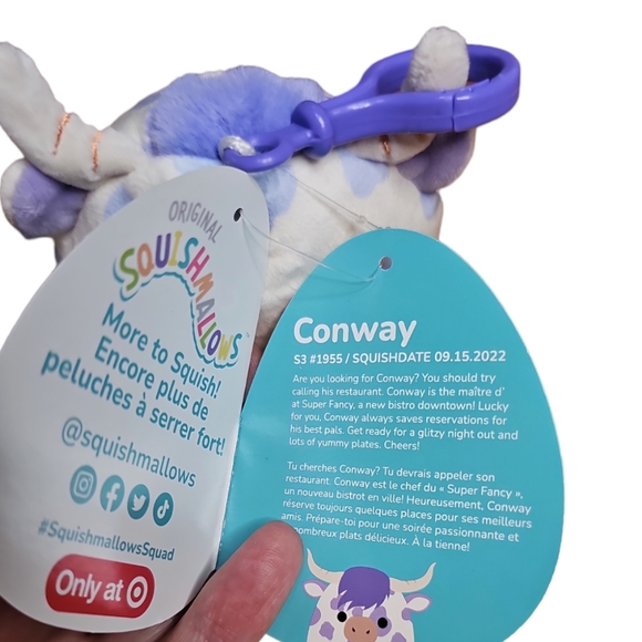 Conway Squishmallow Clip - Picture 3 of 3